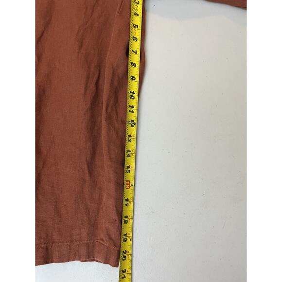 Not Perfect Linen Margaret Sleeveless Linen Jumpsuit Tie Wrap S European Luxury - Picture 12 of 15